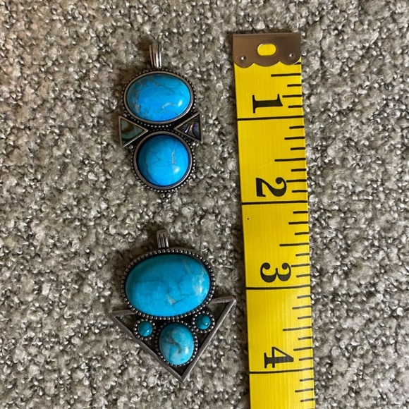 Turquoise pendants (set of 2) - Picture 2 of 4
